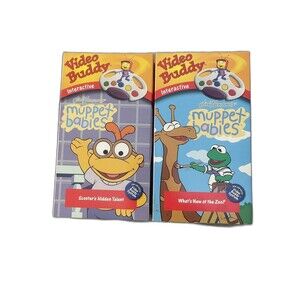Video Buddy Muppet Babies Whats New At The Zoo Scooters Talent Lot Of 2 VHS 1999